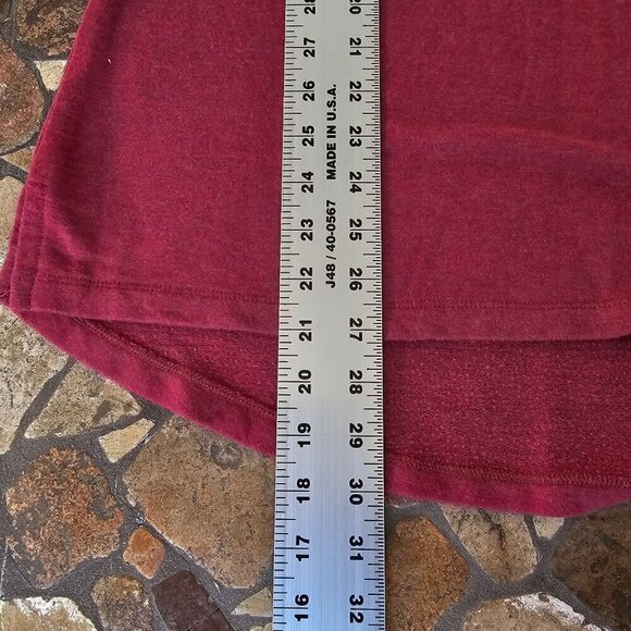 L.L.Bean Red Burgundy Long Sleeve Turtleneck Tunic Top, Soft Modal Blend, Size L - Picture 11 of 11